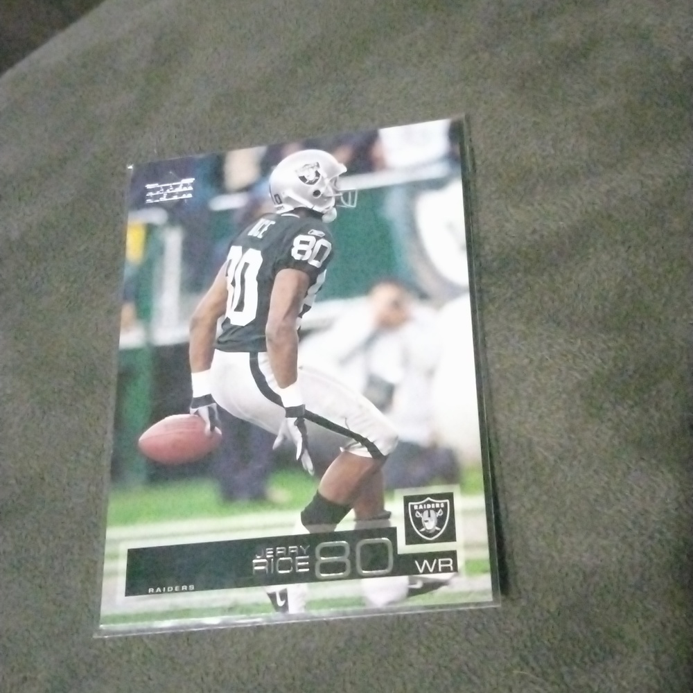 2002 upper deck HOFer Jerry rice football card